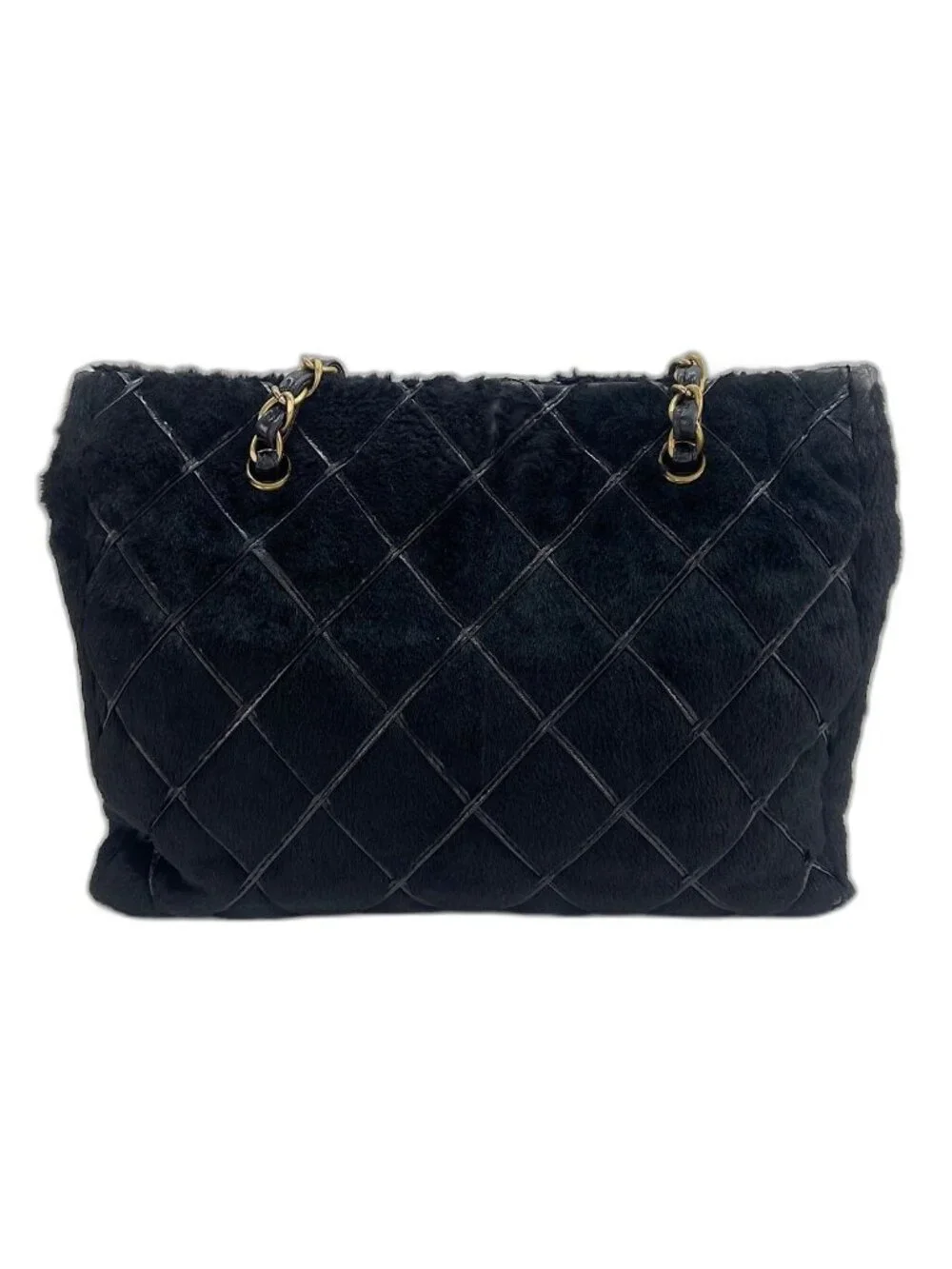 Chanel Tote Bag Quilted Black
